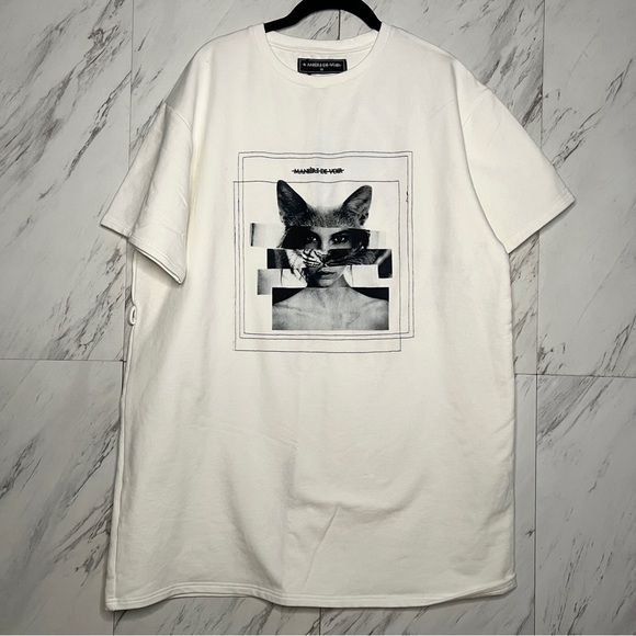 NEW Manier De Voir T-Shirt Dress SZ 14 - Picture 2 of 8